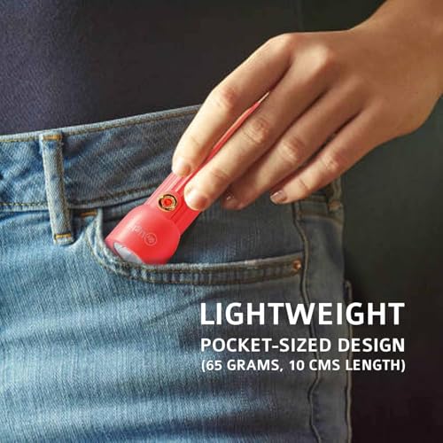 Image of Mr.Light Rechargeable LED Torch Light, USB Type-C Charging, 3 Modes (High /Low /Strobe), Up to 20 Hours Backup, Mini Lightweight Pocket Flashlight for Home, Camping, Hiking & Work (Orange)