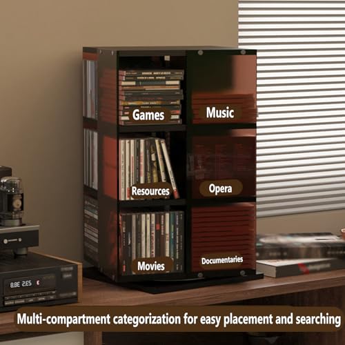 Estante de discos de vinilo multicapa ideal para decorar oficinas en casa 7