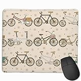 VintgaTandem Fahrrad Rechteckiges rutschfestes Gaming-Mauspad Tastatur Gummi-Mauspad für Heim- und Büro-Laptops
