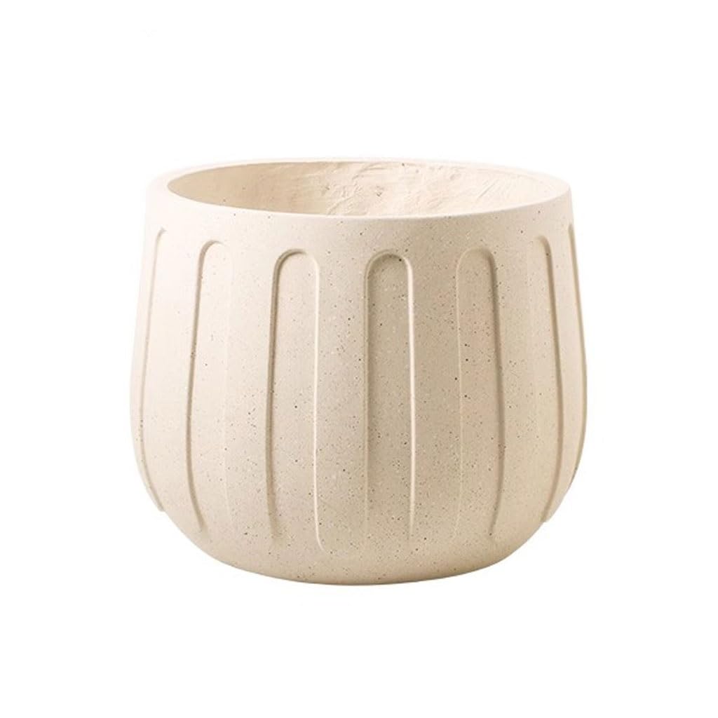 GELASIGE Flower Pots Retro Lemon Tree Flower Pot Home Living Room Magnesium Mud Sunflower Flower Pot Outdoor Flower Pots(B)