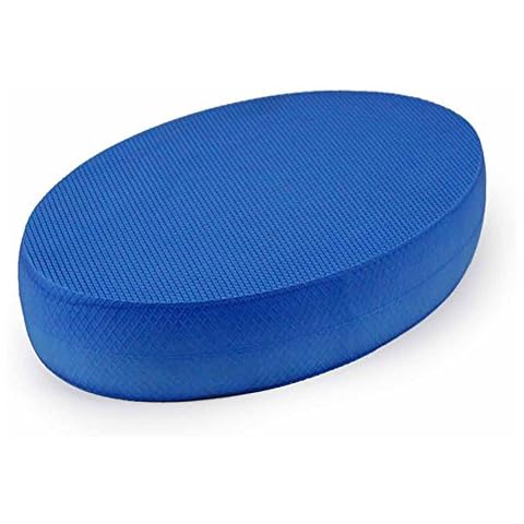 Oval Foam Balance Pads,Stable Fitness Exercises Cushion,Portable Gymnastics Trainer Board,Anti-Slip Balance Trainer Board,Perfect for Physiotherapy,Pilates,Strength Training Cover