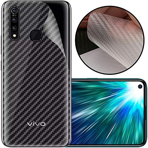 Image of Compatible with Vivo Z5X Back Screen Protective Film Carbon Fiber Skin Transparent Screen Guard Sticker