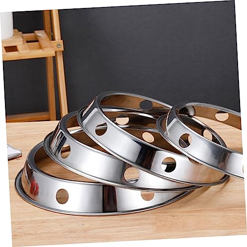Luxshiny 2 Unidades Fogão a Gás Anel Wok Redondo Substituição De Tripés De Fogão Queimador Wok Supor