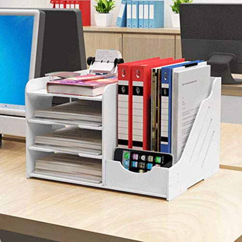 Rangement de bureau bois PVC multi-couches pour tri de documents