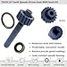 GOLKNHA TH350 20-Tooth Speedometer Driven Gear with Speedo Housing Kit Include Seals and Retainer Bracket, Turbo 350 (GM TH350) Speedo Gear Replacement-Blue