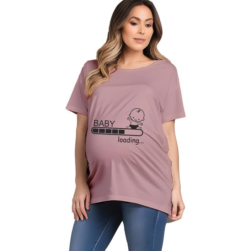 Maternity Women Regular and Oversized Baggy Cotton T-Shirts (cus-mat-Women-Loading)-image-13
