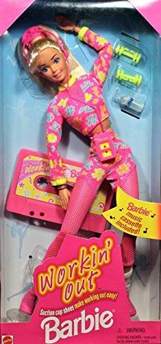 Muñeca Barbie Workin' Out 1996 miniatura 1