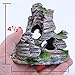 pranovo Mountain View Decor Rockery Landscape Rock Hiding Cave Tree Aquarium Ornament Fish Tank Decoration