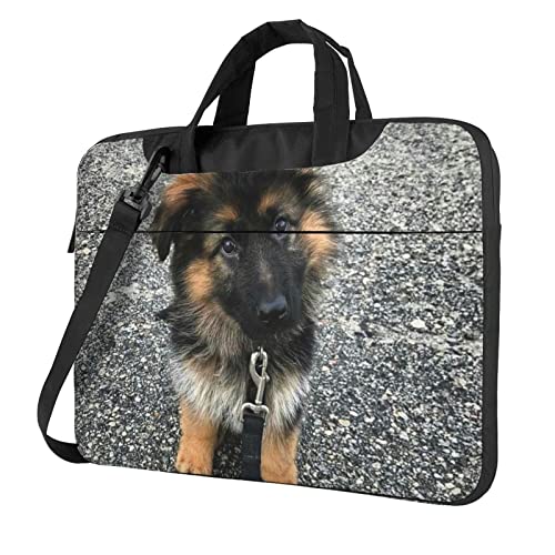 Sacoche pour ordinateur portable berger allemand avec poignée sangle