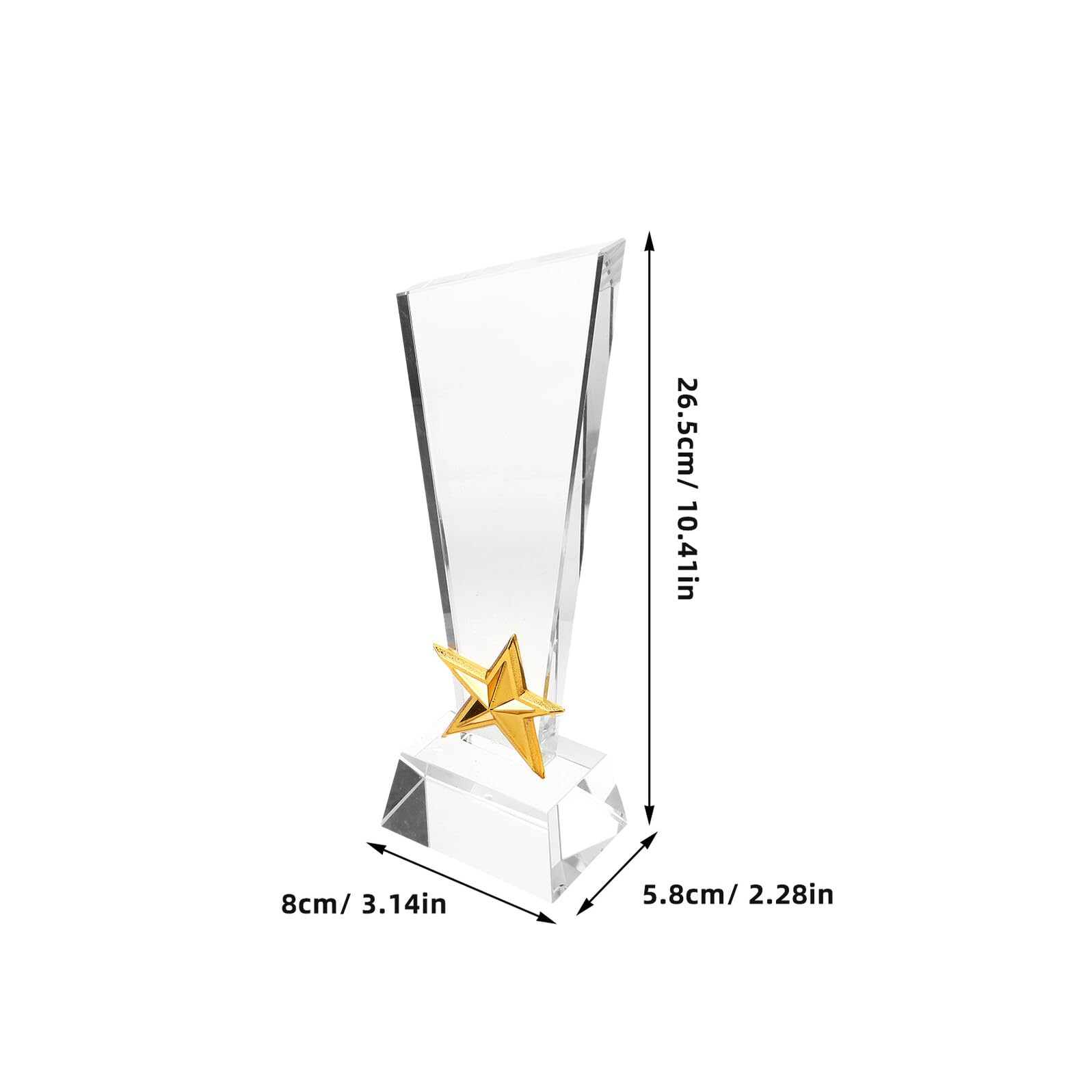 TOYANDONA Sterntrophäen Aus Kristall Für Wettbewerbe Und Feierlichkeiten Als Schülerpreise Oder Siegertrophäe Für Turniere Und Partys