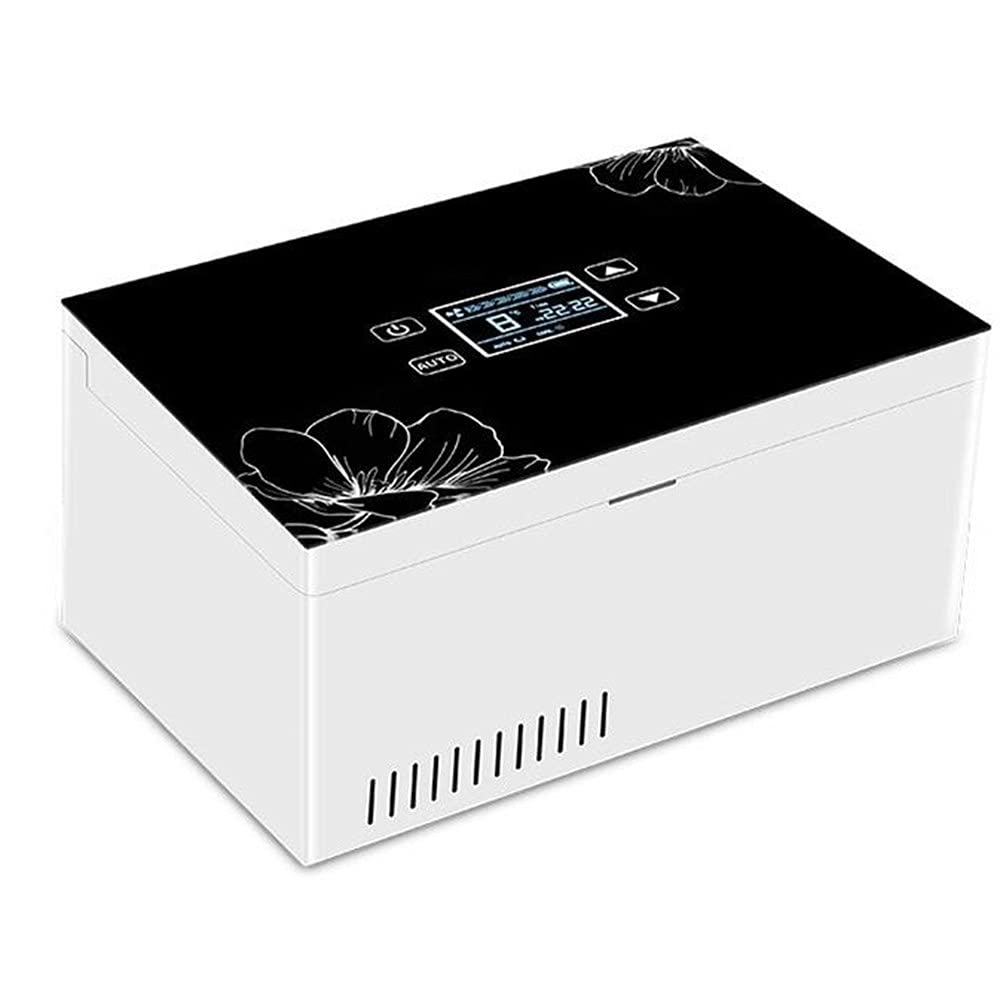 Dispositivo di Raffreddamento Portatile per insulina Scatola refrigerata Display LCD Scatola refrigerata Vetrina LCD Reefer Car Piccolo Frigorifero per farmaci, Batteria×3
