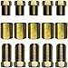 ASD Brake Line Fittings Assortment For 3/16" Tube (3/8" - 24 Thread, Inverted Flare) (Pack of 15-5 Short Nuts, 5 Long Nuts, 5 Unions)