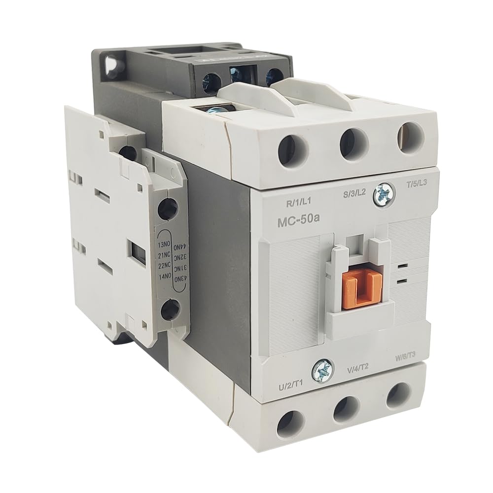 MC-50a 120V AC contactor 3P 50A 1NO1NC DIN Rail UL CE Listed