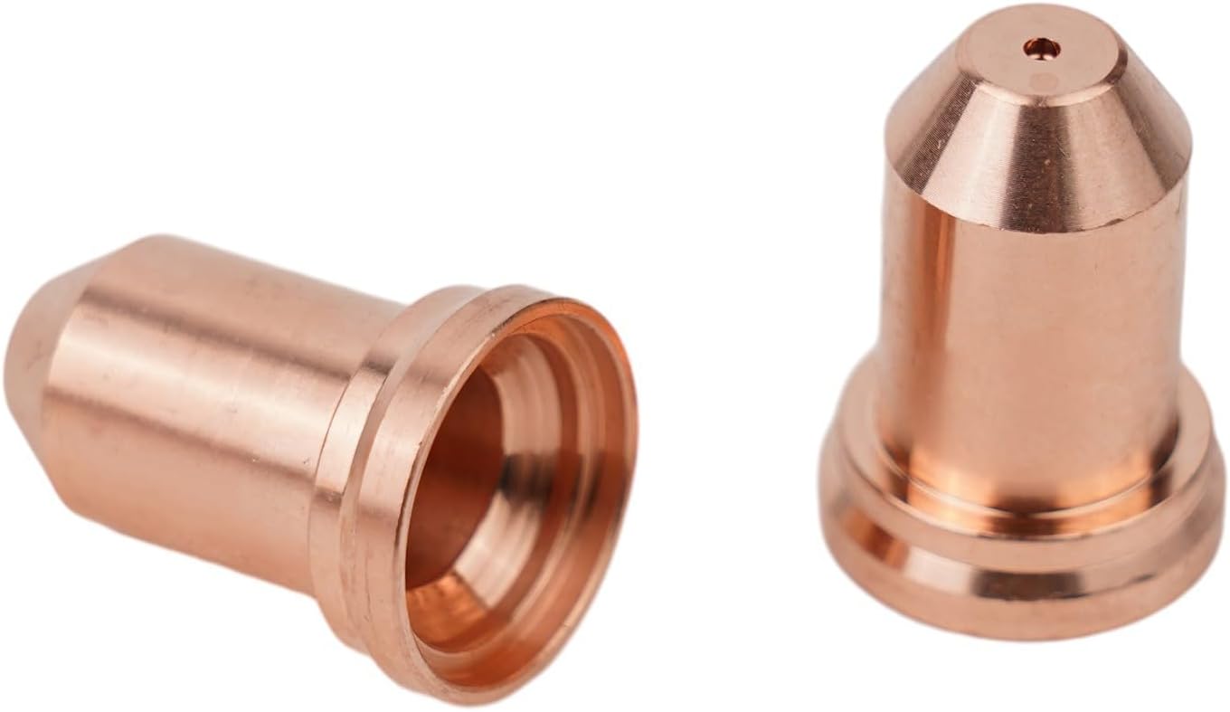 60PCS PT-80 PT80 IPT-80 Plasma Cutter Torch Electrode, 1.0mm Tips 52558 and 51311.10, Plasma Cutting Torch Electrode Consumables, Plasma Cutting Equipment Accessory