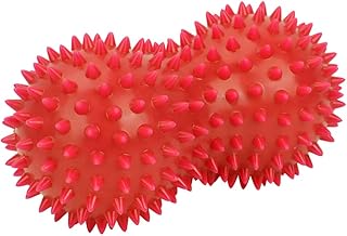Gavigain Spiky Massage Balls for Feet, Foot Roller Massage Ball Foot Massager Muscle Massaging PVC Spiky Massage Ball for PLA Relax Foot Back Leg Hand Tight Muscle (Red)