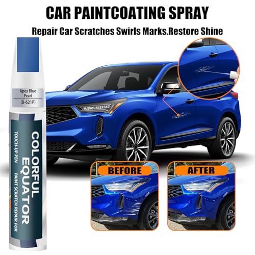 Image of Apex Blue Pearl(B-621P) Touch Up Paint Compatible with Acura, Car Paint Pen Scratch Repair Two-In-One Touch Up Paint, Premium Car Scratch Remover for Deep Scratches