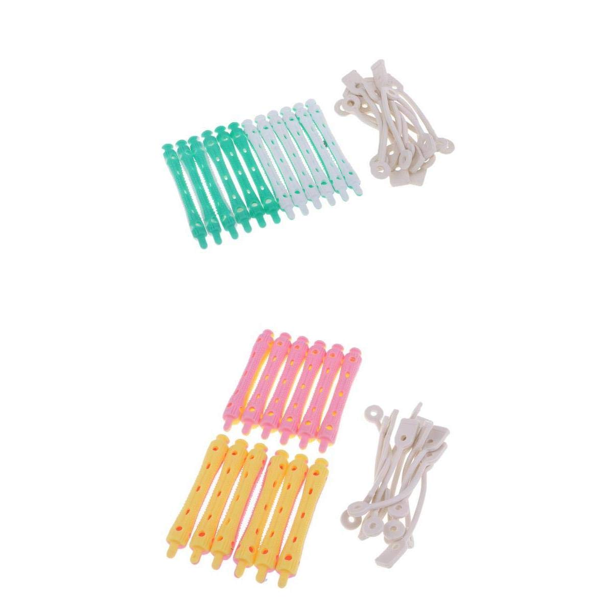 Bnf® 24x Hair Curler Clamps Hairdreser Perm Rods Curling Hair Styling DIY Tool|Health & Beauty | Hair Care & Styling | Rollers & Curlers|24 Pieces Perm Rods(Random Colors,12Pcs Of Each Size)-picture-12