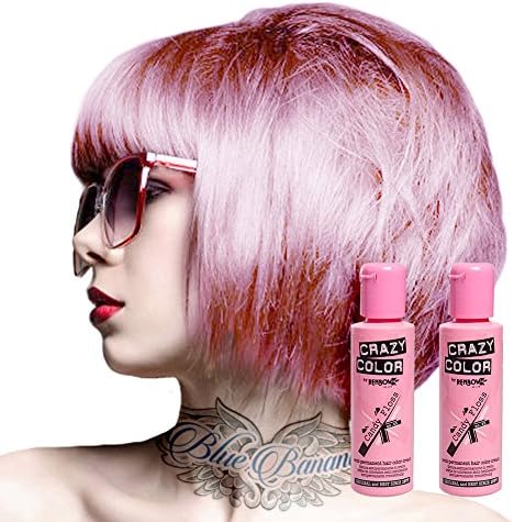 2x Crazy Color Semi-Permanent Hair Dye 2x 100ml (Emerald Green)