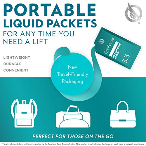 Quintessential 3.3 - Seawater Electrolyte Liquid Minerals Supplement For Hydration, Muscle Recovery + Energy Support - Liquid Trace Minerals Electrolyte Drink (30 Sachets) #TOP4