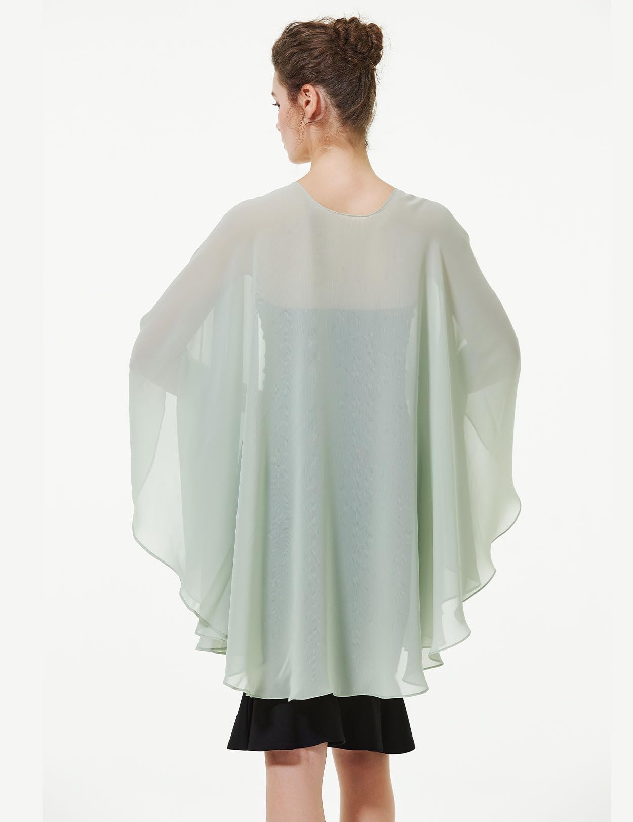 BEAUTELICATE Chal Mujer Fiesta Capa Poncho Gasa Estola para Boda Elegante Suave Ligero Mantón Verano Primavera