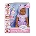 Baby Born Interactive Doll – Brown Eyes with 9 Ways to Nurture, Multicolor