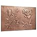 Kitchen Backsplash, Rose Flowers Copper Backsplash, Custom Copper Backsplash Panel, Handmade Copper Backsplash Tile, Indoor Outdoor Wall Decor (Copper)