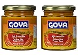 Goya Yellow Hot Pepper Paste 7.5 oz - Aji Amarillo (2 Pack)