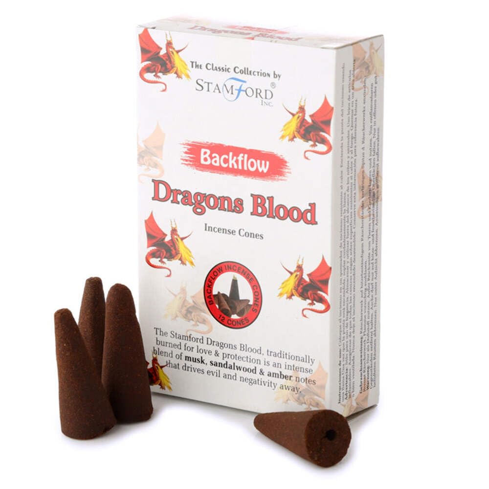 Stamford Backflow Incense Cones - Dragon Blood - Qty: 12