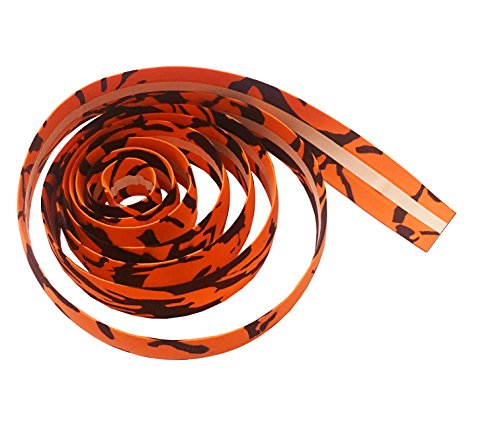 DEERU Camouflage Bicycle Bar Tape Handlebar Tape Bar Wraps - 2 Rolls per Set (Orange & Black) - Thumbnail 5