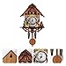 Vosarea Wooden Wall Clock,Small Clock Decor,Cuckoo Shaped Clock Antique Pendulum for Home Kids Room Bedroom Decor