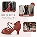 Syrads Zapatos de Baile Latino para Mujer Salsa Tango Bachata Vals con Pedrería Zapatos de Baile de Salón Suela Blanda Imagen de Syrads Zapatos de Baile Latino para Mujer Salsa Tango Bachata Vals con Pedrería Zapatos de Baile de Salón Suela Blanda