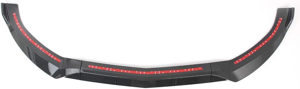 GZYF Front Bumper Lip Chin ABS Spoiler Splitter Diffuser Protector Body Kit for Benz 2015-18 C-Class W205 Sport DP Style, Carbon Fiber