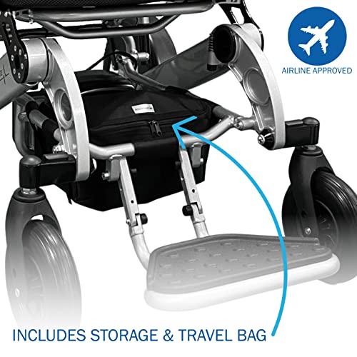 Sentire Med Deluxe Electric Wheelchair For Adults, 600 W Peak Power Motor - Ultra Lightweight Design Foldable, Compact And Portable - Ideal Motorized Mobility Solution For Travel And All Terrain Use #TOP5