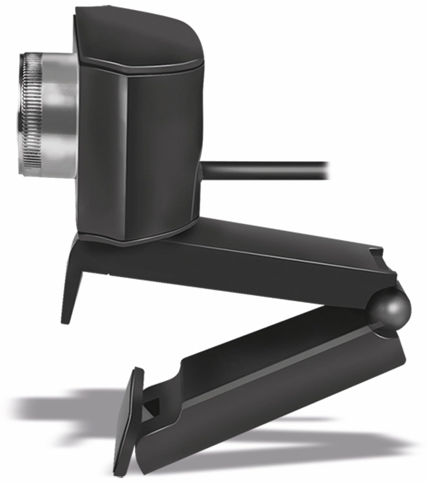 LogiLink UA0377 - Webcam HD USB per videoconferenza, obiettivo grandangolare 120°, doppio microfono con riduzione del rumore, messa a fuoco manuale, per videoconferenze e streaming dal vivo