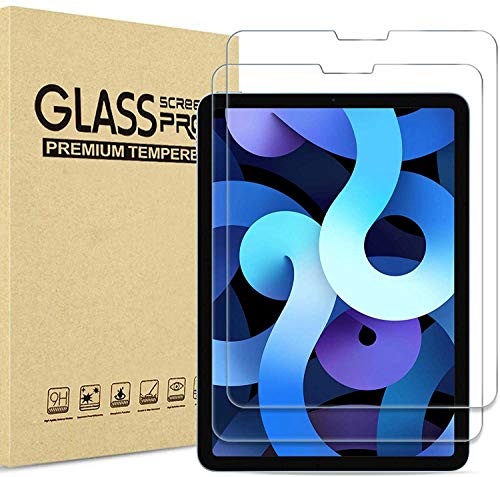 [2 pack] TDA Trading Screen Protector for iPad Air 5 2022 / iPad Air 4 2020 10.9 inch Tempered Glass Film [Crystal Clear] [9H Hardness] [Bubble Free] Compatible with Apple iPad Air 5th/4th Generation