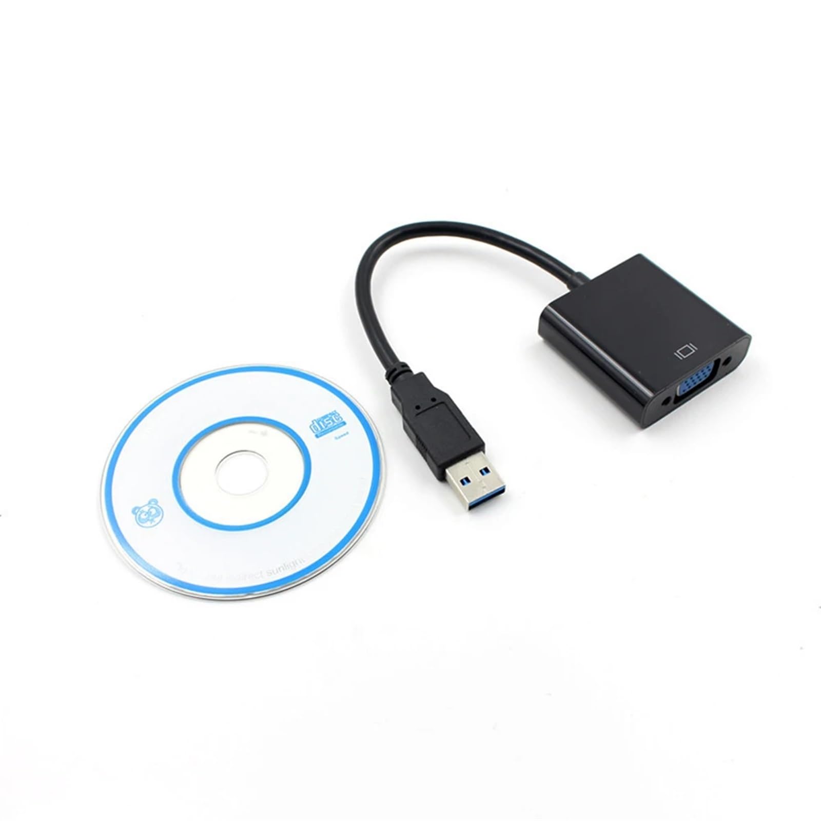 Adaptateur USB 3.0 vers VGA 1080P HD Carte vidéo Externe Convertisseur Multi-Affichage for Ordinateur de Bureau Moniteur de PC Projecteur HDTV