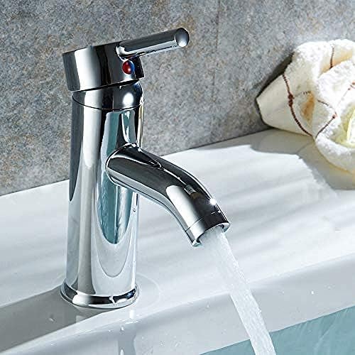 Grifo de cocina cromado de alta durabilidad con mezclador monomando para lavabo