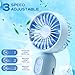 Rossesay 12 Pack Mini Portable Handheld Fan Bulk for Travel 3 Speeds, Rechargeable USB Battery Operated, Small Personal Eyelash Fans for Women Men Indoor Outdoor(Pink Blue Purple,Classic Style)