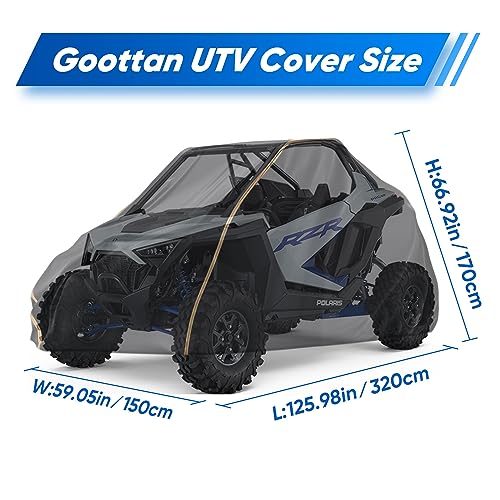 Heavy Duty UTV Cover 210D Waterproof Fits Can Am Defender Polaris Ranger