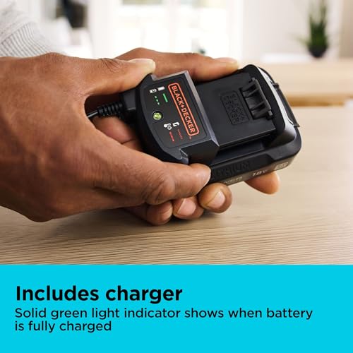 BLACK+DECKER 20V MAX POWERCONNECT 1.5 Ah Battery with State of Charge Indicator Light and Charger (LBD1520SCK) - image 6