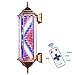 Produktbild Barber Pole LED-Licht, Außen Retro Style Hair Salon Barber Shop Sign Rotating Rot Weiß Blau Led mit Smart-Streifen Fern, wasserdichte Energie sparen Wandmontage 85cm / 33 Zoll, B, B JHKK (Color : C)