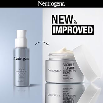 Neutrogena Visible Repair Retinol Day & Night Cream: Boosts Collagen for Anti-Ageing, Wrinkles, Fine Lines 50g