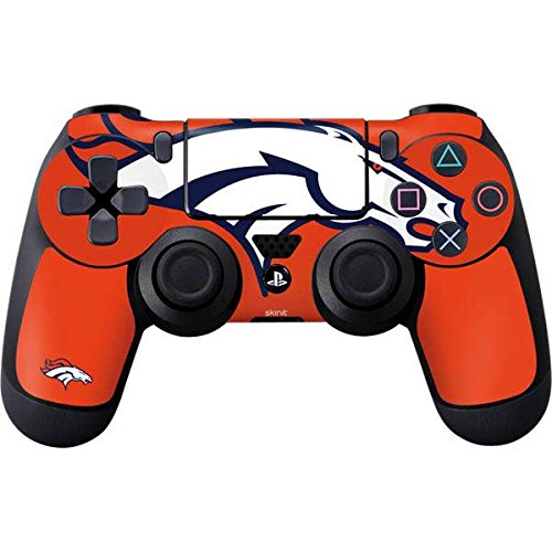 Skinit Decal Gaming Skin Compatible with PS4 Controller - Officially Licensed NFL Denver Broncos Large Logo Design