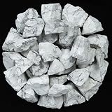 ZAICUS Howlite Raw Stones Bulk, Rough Stones for Jewelry Making, Tumbling Bulk, Polishing, Cabbing,