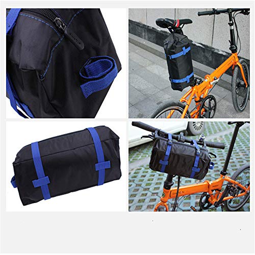 Bolsa de bicicleta acolchada y resistente para modelos plegables rojos 6