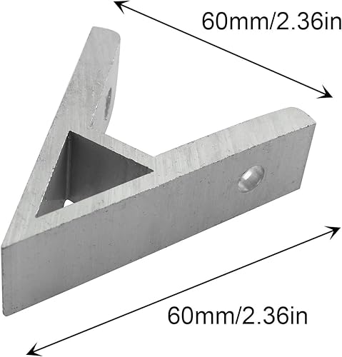 Miniatura 5 de JCBIZ - Soporte de esquina de 45 grados 2020 de ángulo de aluminio accesorios de conector industrial conectores de esquina de perfil fijación de