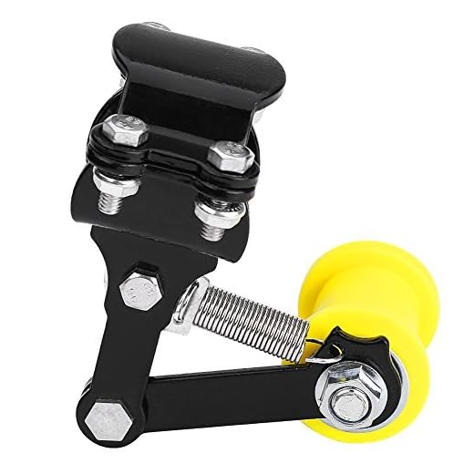 Tensor de cadena - Tensor de cadena del ajustador, perno en el rodillo Accesorios modificados de la motocicleta Herramienta universal (Color : Black)