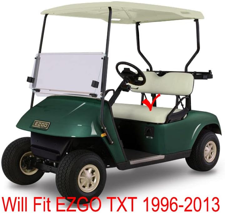 Miniatura 5 de Huskey Parts Company Juego de cojines de asiento delantero para carrito de golf, color bronceado para EZGO Medalist, TXT 1994-2013 carrito de golf,