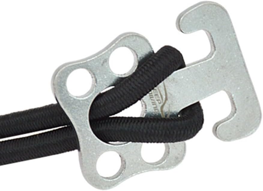 Scuba Diving Sidemount Bungee Loops with 316 Marine-Grade Steel Hook, 50 cm Elastic Cord (5 mm), Compact Waist-Mounted Attachment Side-Sling Configuration