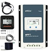 EPEVER 40A MPPT Solar Charge Controller 12V 24V Auto, 40 amp Negative Grounded Solar Charge Contr...